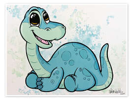 Wall print Baby Dino - A.DOUBLE.U