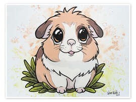 Wall print Baby guinea pigs - A.DOUBLE.U