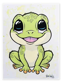 Wall print Cute frog - A.DOUBLE.U