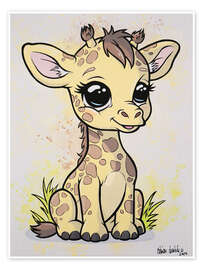 Wall print Baby Giraffe - A.DOUBLE.U