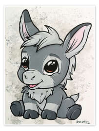 Wall print Baby Donkey - A.DOUBLE.U