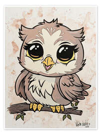 Wall print Little Owl - A.DOUBLE.U