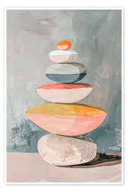 Taulu Stones in Balance Retro Pastel - Frank Daske