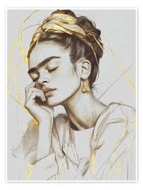 Wall print Dreamy Frida Kahlo - DejaReve