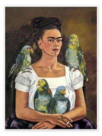 Tableau Me and My Parrots, 1941 - Frida Kahlo