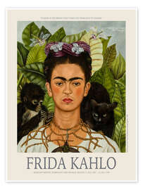 Tableau Self-Portrait With Thorn Necklace and Hummingbird, 1940 - Frida Kahlo