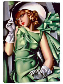 Lerretsbilde Young lady with gloves - Tamara de Lempicka