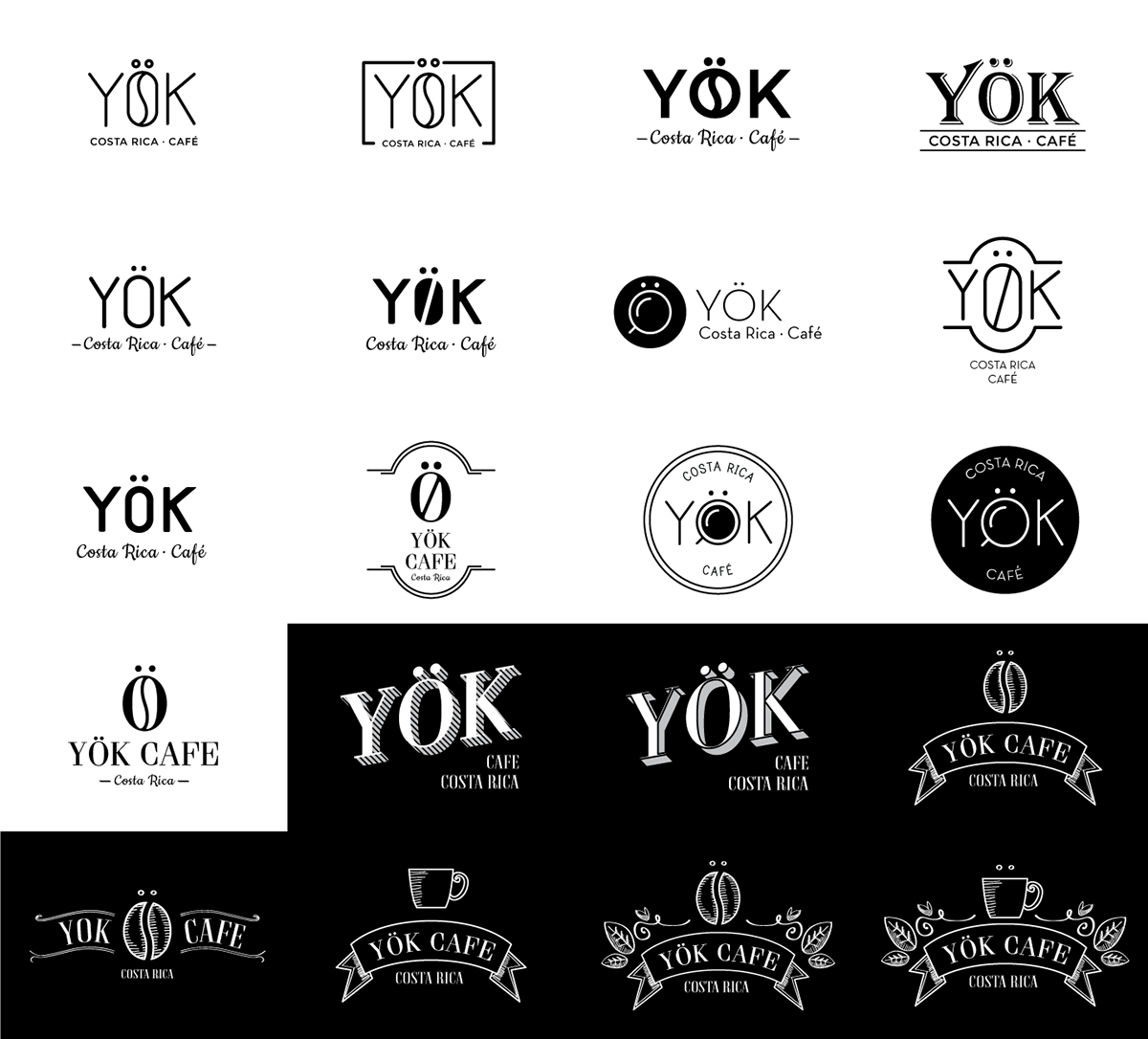 cafe Coffee brand ILLUSTRATION  yok costarica Packaging labeling