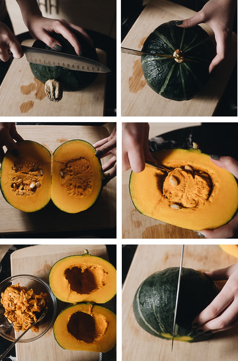 How to cut kabocha squash