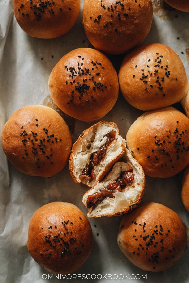 Homemade BBQ pork buns