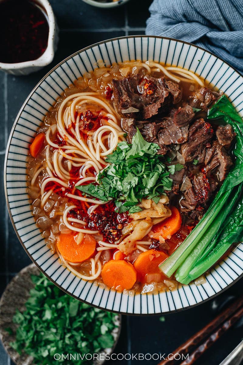 Chinese beef noodle soup