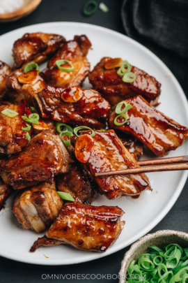 Homemade sweet and sour ribs