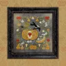 Digital embroidery chart “Pumpkin Crow”