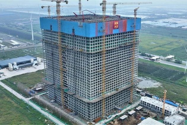 中国・江蘇省に建設された重力蓄電施設