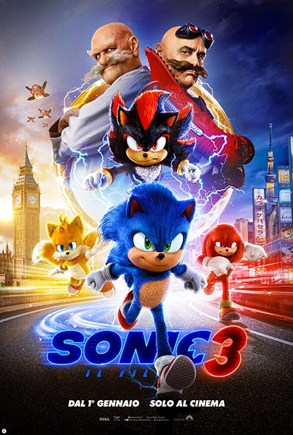 Locandina italiana Sonic 3 - Il Film