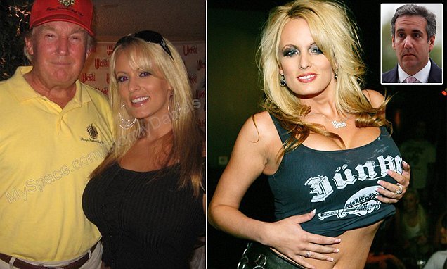 The Orange Ogre with his paid-off-Porn-Pal, @StormyDaniels.