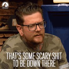 Thats Some Scary Shit To Be Down There Jake Parsons GIF