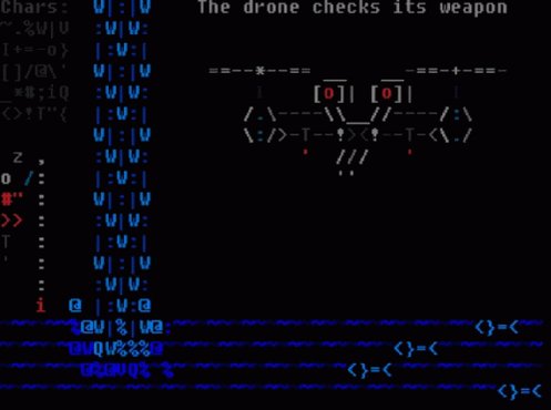 Ascii Drone GIF