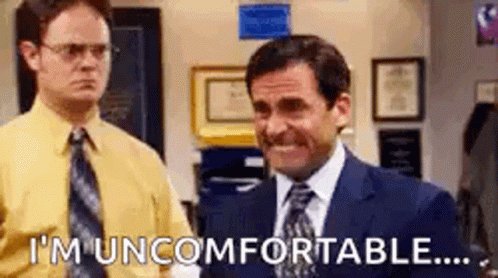 Im Uncomfortable The Office GIF