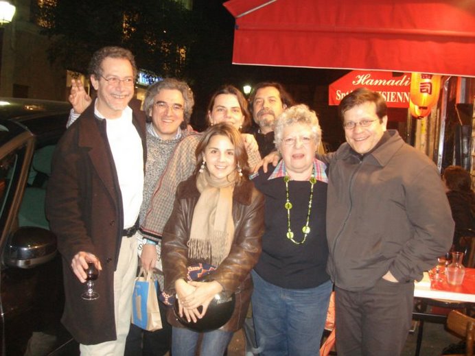 TODOS AQUI CON LA GRAN ESCRITORA Y AMIGA ARGENTINA LUISA FUTORANSKY DE RUMBA EN SAINT MICHEL