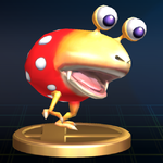 The Bulborb trophy from Super Smash Bros. Brawl.