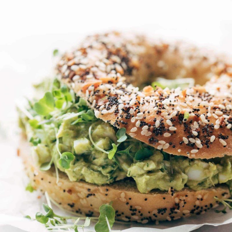 Avocado Egg Salad on a plate.