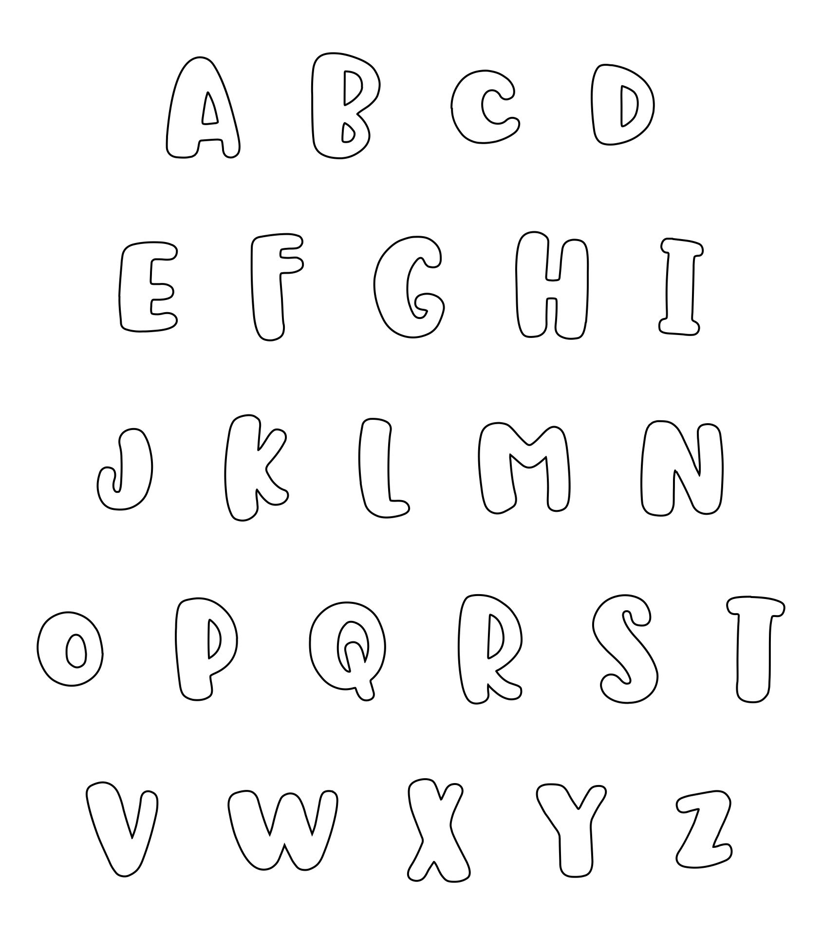 Letter Fonts