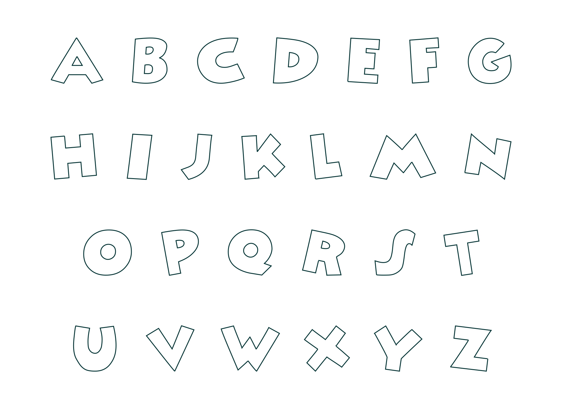 Fancy Alphabet Letters Templates