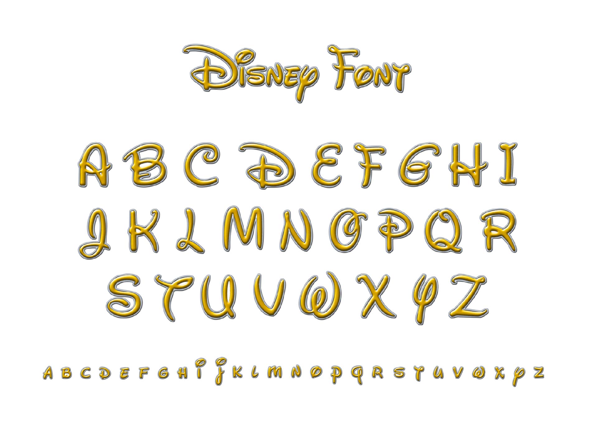 Large Disney Font Letter