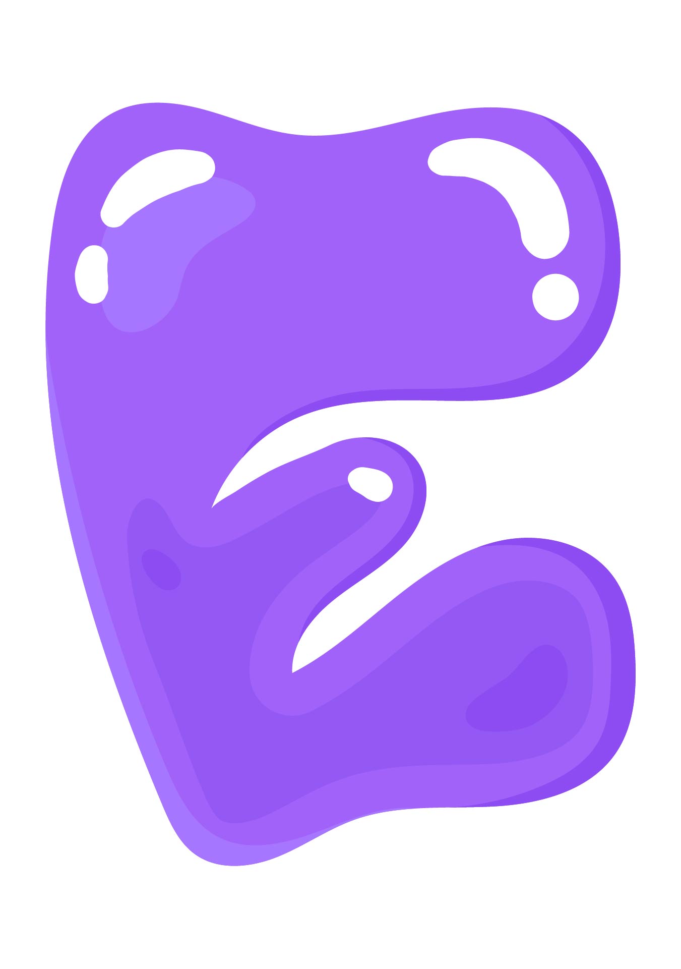 Big  Bubble Letter E