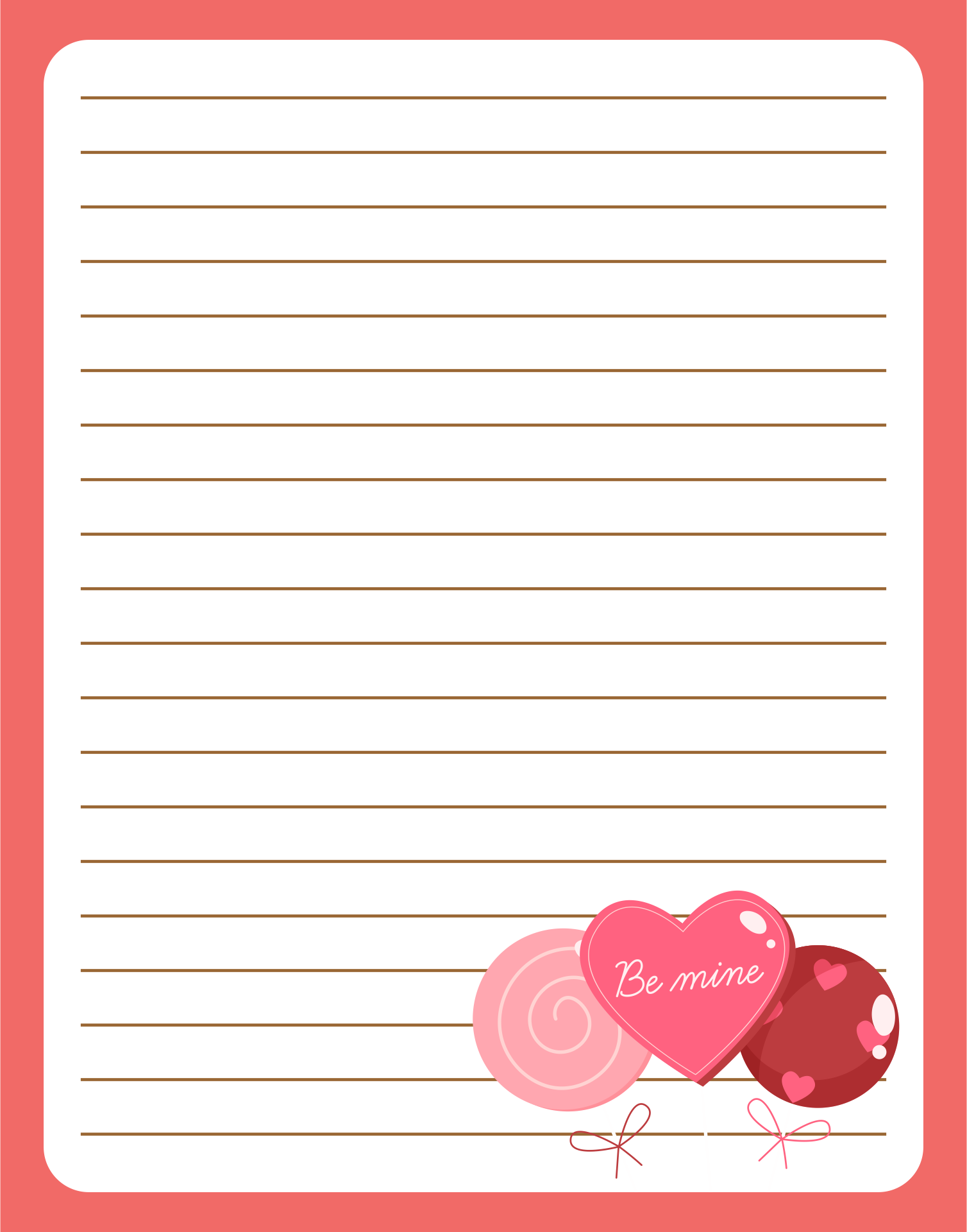 Cute Owls Love Letter Stationery