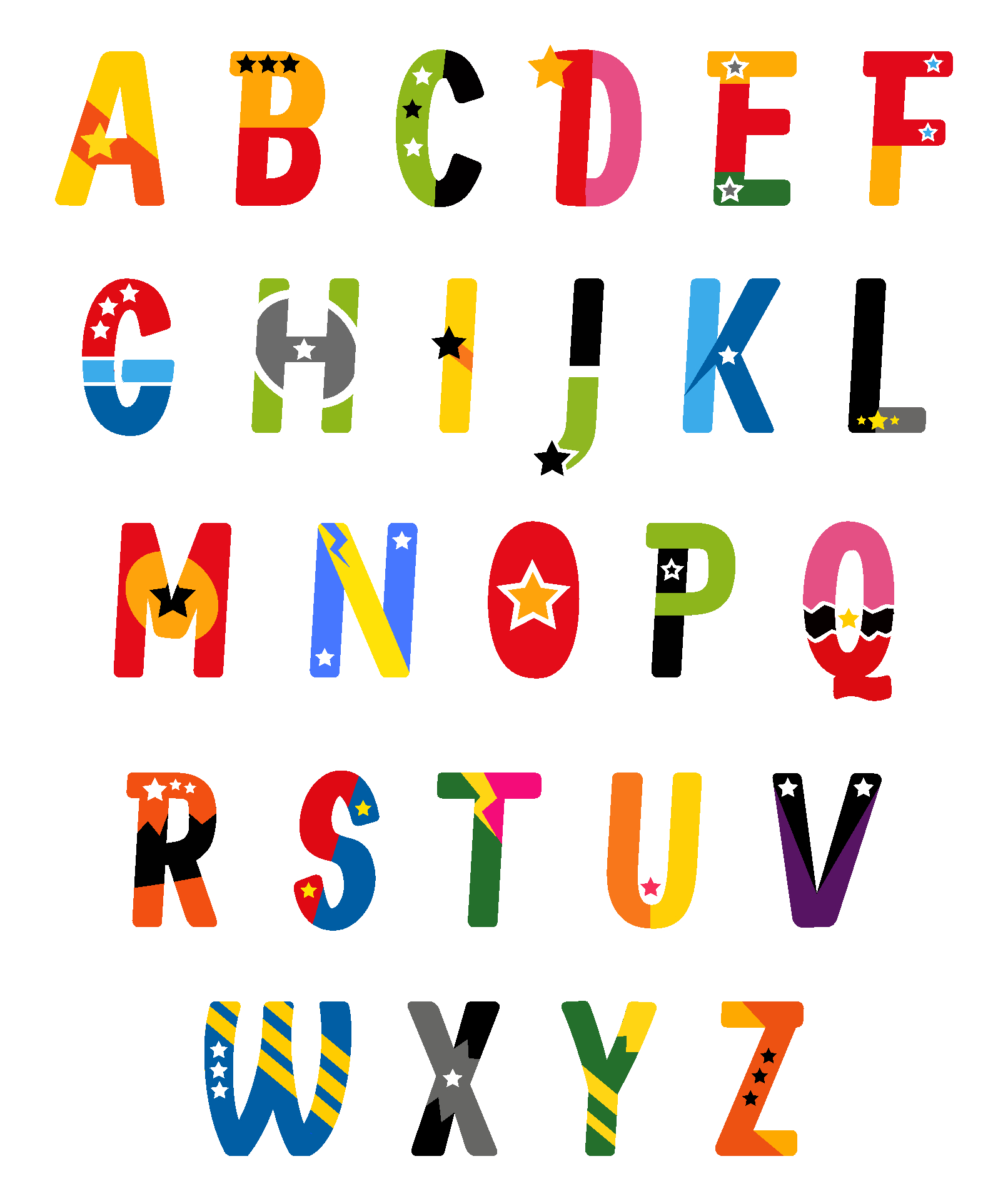 Superhero Letters