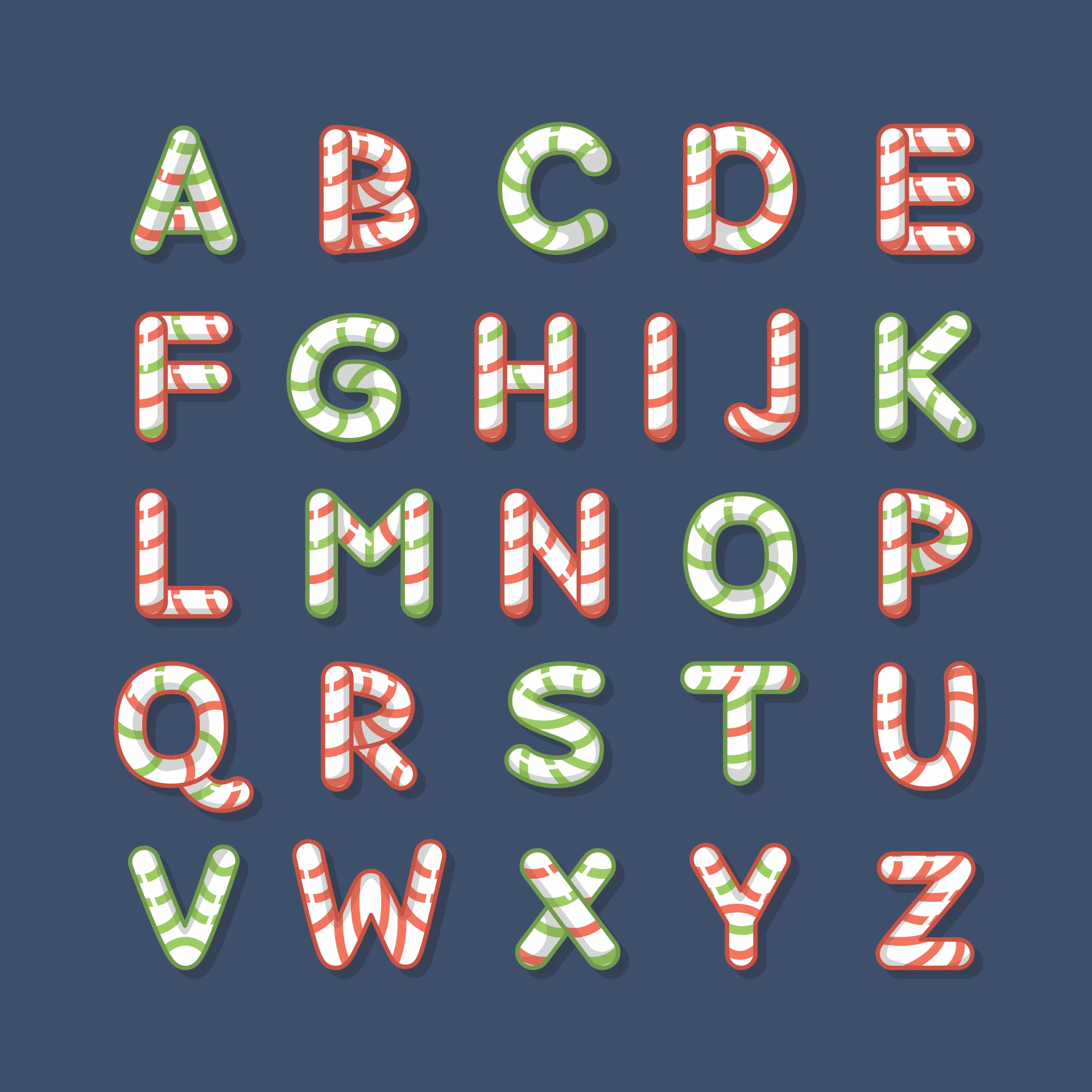 Christmas  Stencil Letters