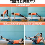 12-Minute Bodyweight Tabata Workout Series: Core - tabata superset workout focusing on core with follow-along video! #tabata #coreworkout #tabataworkout #hiit #bodyweightworkout