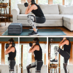 Strength + Cardio Heavy Lower Body Workout - You'll need a set of heavy dumbbells and a stepper for this lower body workout. Video included! #workout #fitness #athomeworkout https://pumpsandiron.com