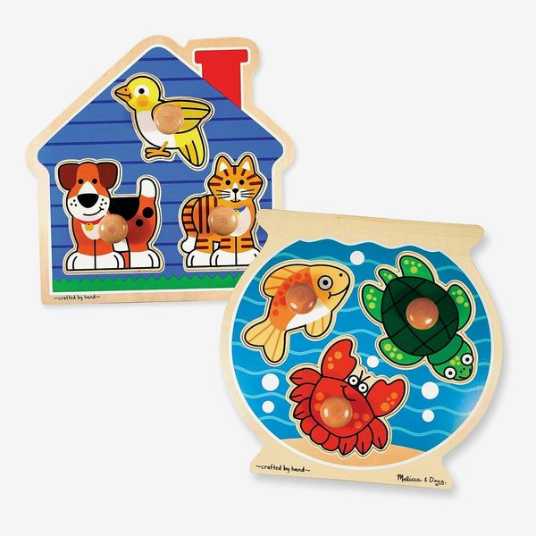 Melissa & Doug Animals Jumbo Knob Wooden Puzzles Set