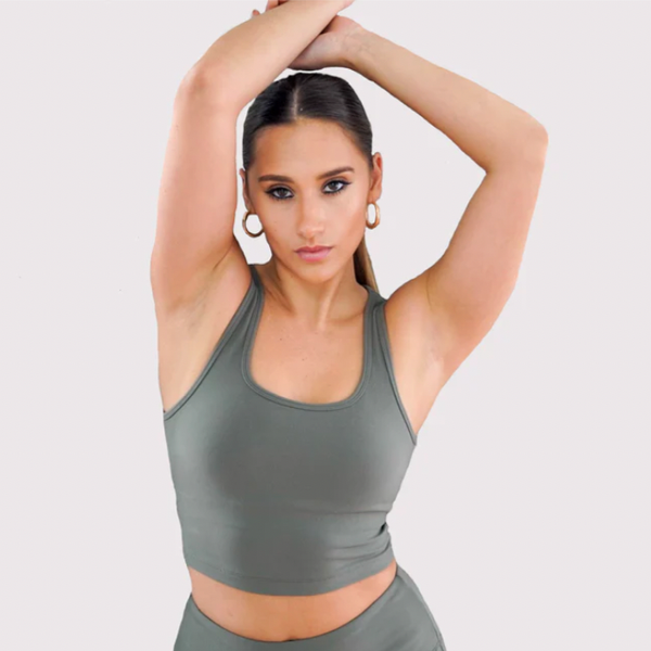 Beks Athletics Ribbed Crop Top