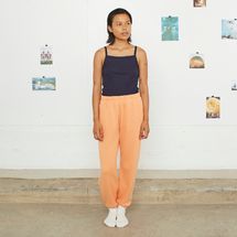 Entireworld Loop Back Sweatpants, Apricot Orange