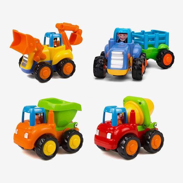 Wolson Friction Powered Cars Push and Go Construction Vehicles Set