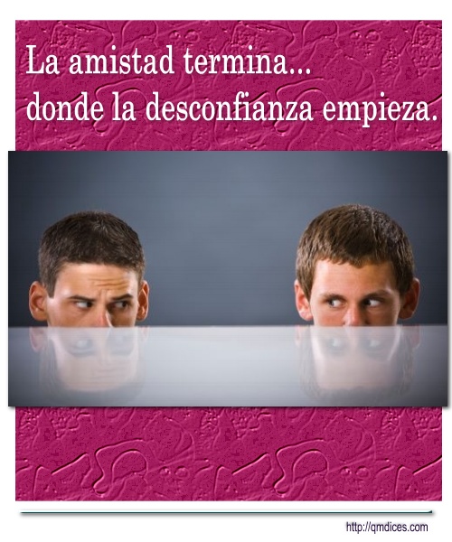 La amistad termina…