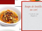 Soupe de Lentilles au Cari