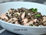 Salade de lentilles au saumon