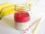 Smoothie banane framboise