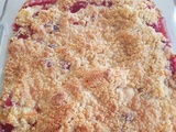 Crumble pommes, framboises