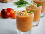 Gaspacho de tomates et concombre