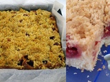 Crumb cake aux fruits rouges