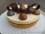 Entremet passion framboise