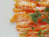 Gravlax de saumon