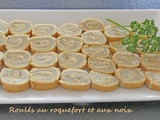 Roulés au roquefort et aux noix