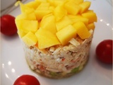 Timbale crabe/mangue